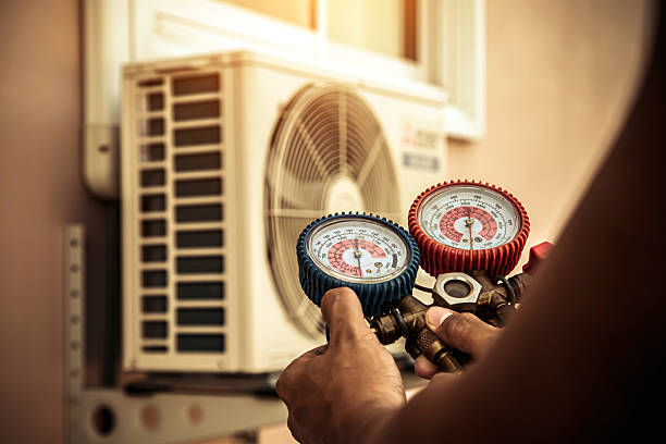 Professional Ductwork Repair technician working in Paxton, MA